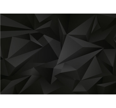 Ciemna poli geometryczna tapeta ścienna 3d - TenStickers