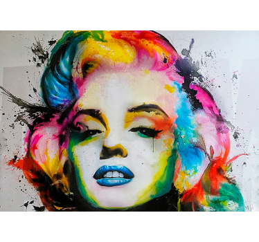 Fototapeta Street Art portret popularnej aktorki Hollywood - TenStickers