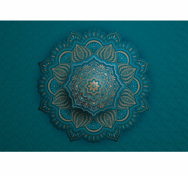 Mandala turkusowe fototapety - TenStickers