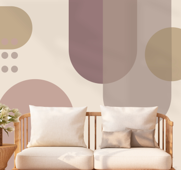 Fotoapeta abstrakcyjna układ form geometrycznych - TenStickers