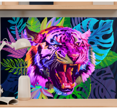 Fototapeta 3d tygrys w galaktyce - TenStickers