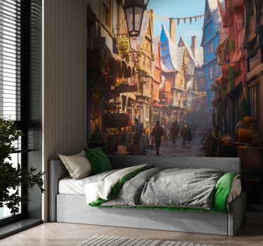 Fototapeta fantasy miasto magów - TenStickers