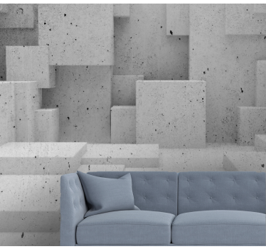 Fototapeta kamienie geometryczny wzór betonu - TenStickers