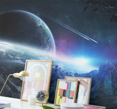 Fototapeta kosmos astralny krajobraz planetarny - TenStickers