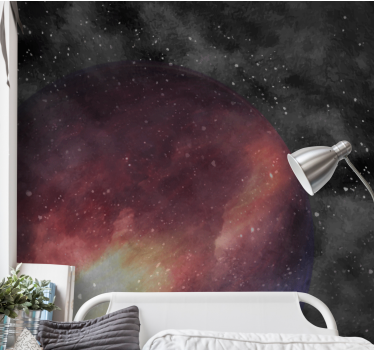 Fototapeta kosmos fioletowa sfera niebieska - TenStickers