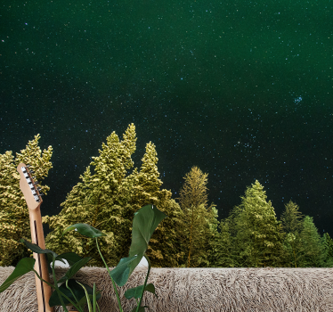 Fototapeta las gwiaździsty las sosnowy - TenStickers