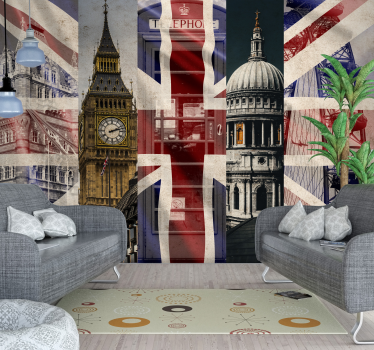 Fototapeta Londyn flaga Union Jack  - TenStickers