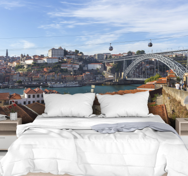 Fototapeta miasto widok na rzekę porto - TenStickers