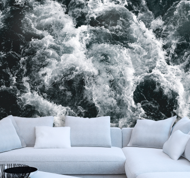 Fototapeta morze fale wzburzone oceanu - TenStickers