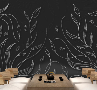 Fototapeta natura eleganckie wzory liści - TenStickers