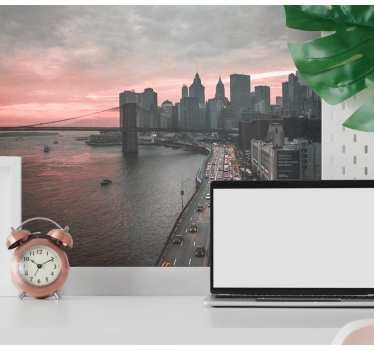 Fototapeta nowy jork panorama manhattanu - TenStickers