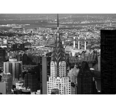 Fototapeta Nowy Jork panoramę budynku chryslera - TenStickers