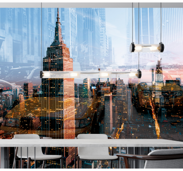 Fototapeta Nowy Jork panoramę empire state - TenStickers