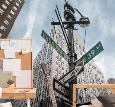 Fototapeta nowy jork znaki ulicy broadway - TenStickers