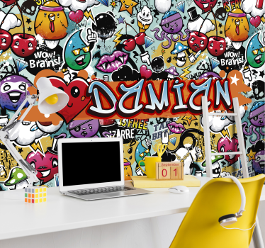 Fototapeta różne emotikony - TenStickers