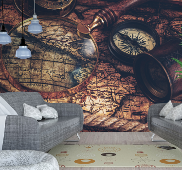 Fototapeta Stara mapa - TenStickers