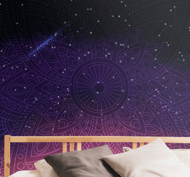 Fototapeta zen Artystyczna mandala neonowa - TenStickers
