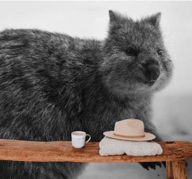 Fototapeta zwierzęta bliskie ujęcie wyrazu wombata - TenStickers