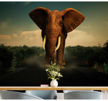 Fototapeta zwierzęta elefant majestatyczny - TenStickers