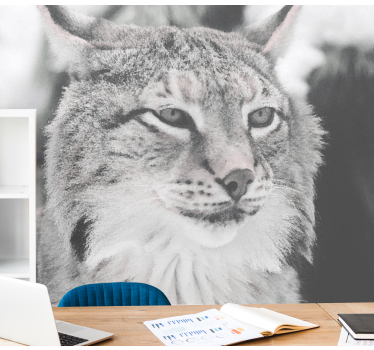 Fototapeta zwierzęta ryś z intensywnym spojrzeniem - TenStickers