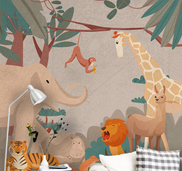 Fototapeta zwierzęta safari, zbieranie zwierząt - TenStickers