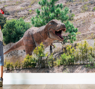 Fototapeta zwierzęta spotkanie z dzikimi dinozaurami - TenStickers