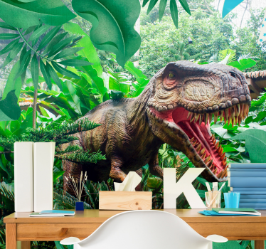 Fototapeta 3D dinozaur t-rex - TenStickers