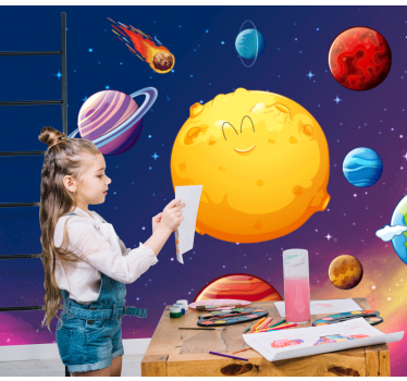 Fototapety dla dzieci układ słoneczny dla dzieci - TenStickers