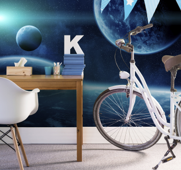 Fototapety z kosmosem do sypialni - TenStickers