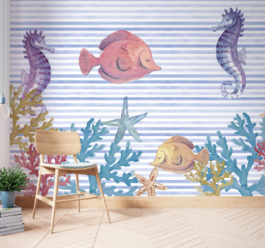 Sea life fototapeta do pokoju dziecięcego - TenStickers