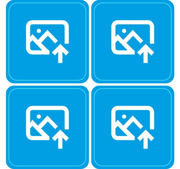 Podkładki pod kubek z własnym nadrukiem Zdjęcie pary - TenStickers