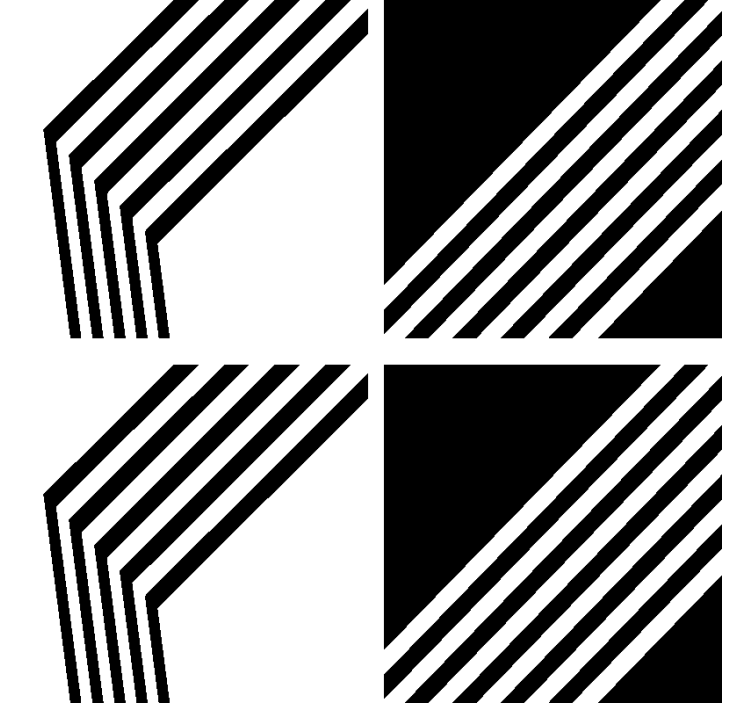 Nowoczesne podkładki pod kubki nowoczesne paski - TenStickers