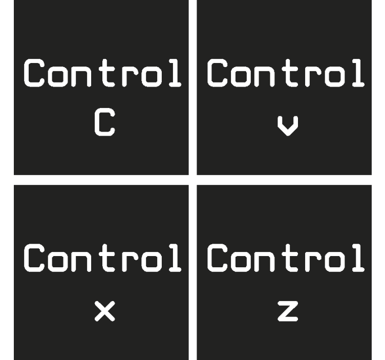Podkładki pod kubek geek Control c + control v - TenStickers