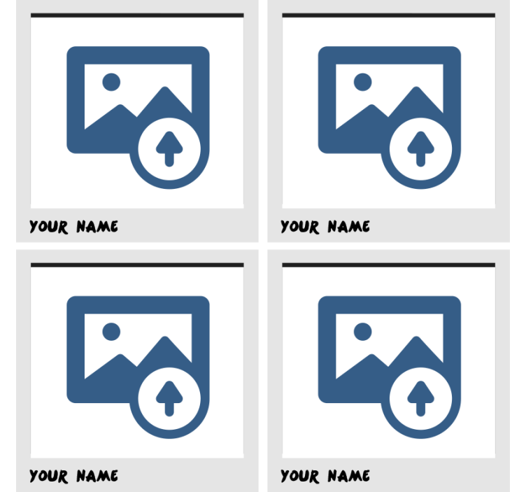 Nowoczesna podkładka pod kubek polaroid - TenStickers