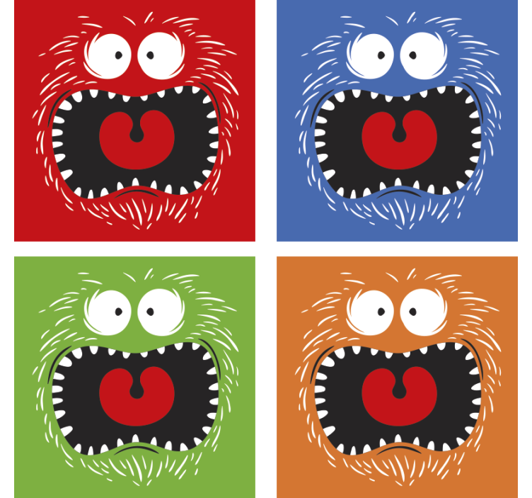 Kolorowe zwierzaki podkładki pod kubek - TenStickers