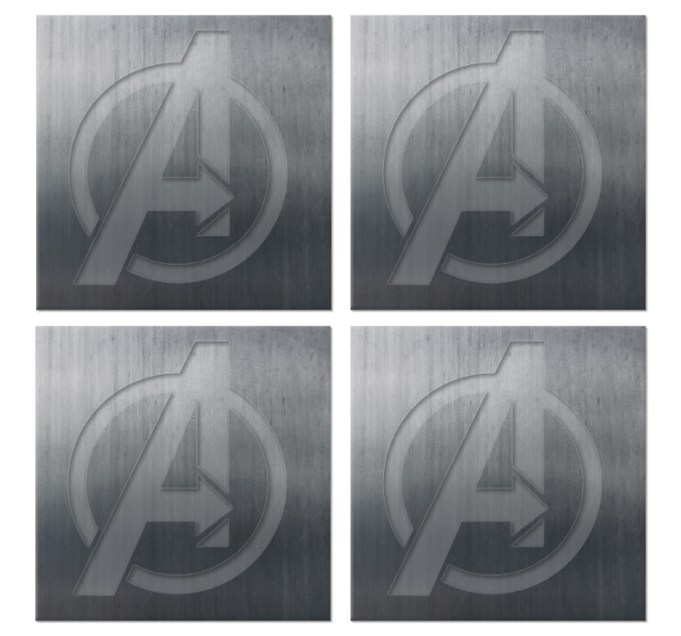 Podstawki pod kubek geek Superbohaterowie a - TenStickers