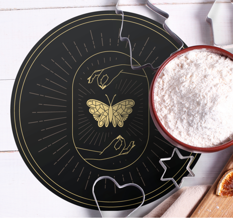 Nowoczesna podkładka pod kubek ćma niebiański nowoczesny design - TenStickers