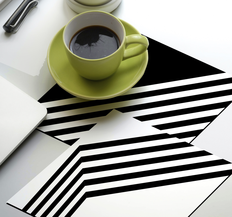 Nowoczesne podkładki pod kubki nowoczesne paski - TenStickers