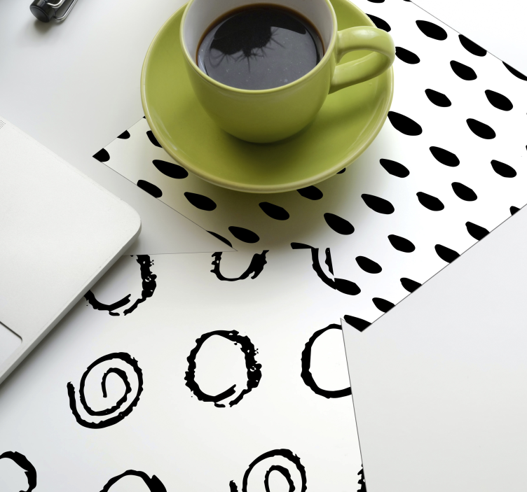 Nowoczesna podkładka pod kubek Różne wzory - TenStickers