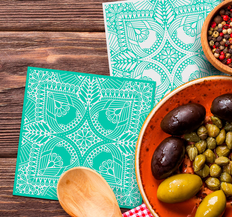 Ozdobna podkładka pod kubek do napojów - TenStickers