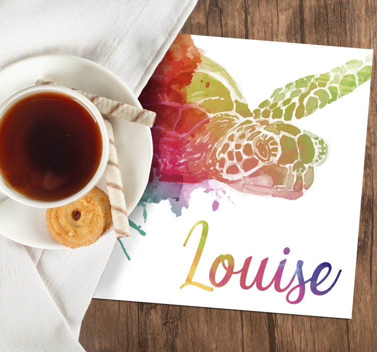 Spersonalizowana podkładka pod kubek z imieniem - TenStickers