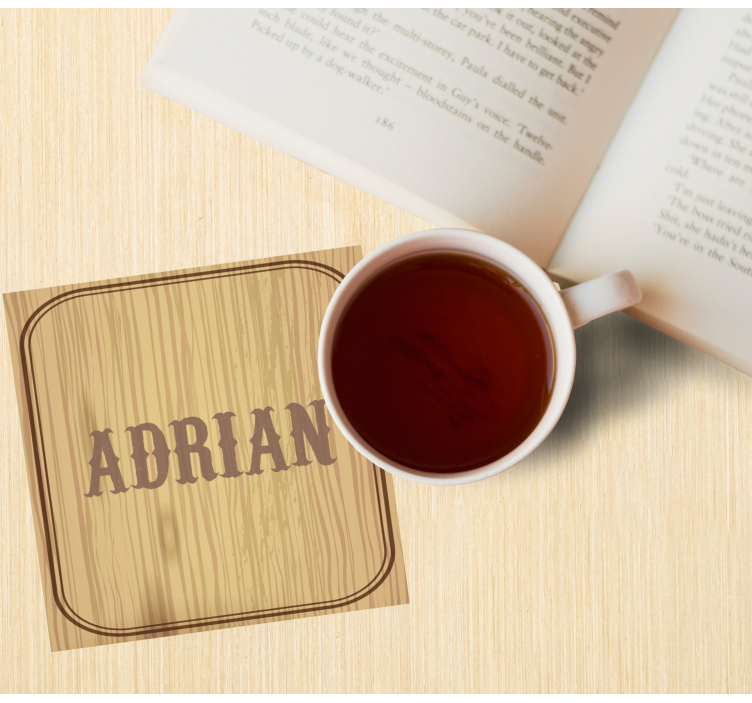 Podkładki pod kubek z własnym nadrukiem Niestandardowa nazwa - TenStickers