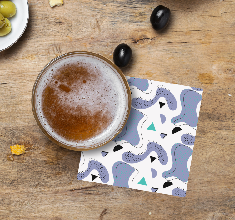 Vintage podstawka pod kubek Model koloru memphis - TenStickers