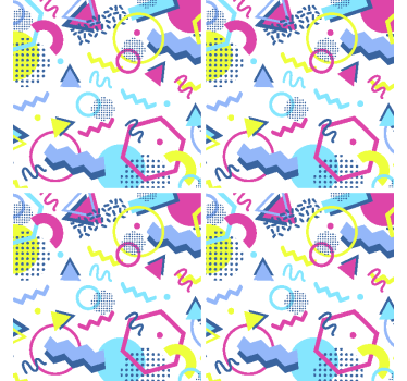 Nowoczesne podstawki pod kubki Geometryczny styl memphis - TenStickers