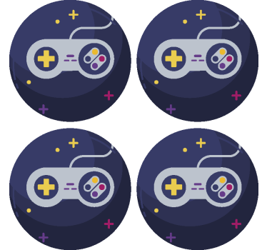 Podkładki pod kubek gra na wideo - TenStickers