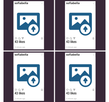 Podkładki pod kubek instagramowy post własne zdjęcie - TenStickers
