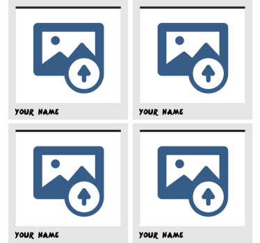 Podkładki pod kubek z własnym nadrukiem polaroid - TenStickers