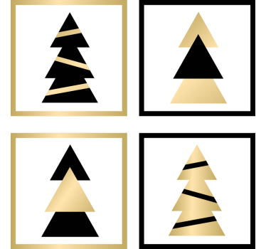Podkładka pod kubek Świąteczna Elegancka choinka - TenStickers