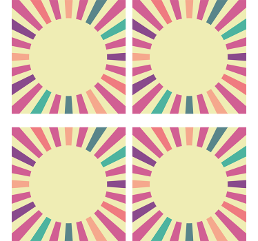 Nowoczesna podkładka pod kubek element geometryczny koło - TenStickers