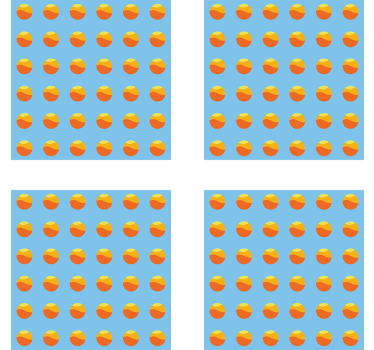 Nowoczesna podkładka pod kubek kolorowy okrągły wzór - TenStickers